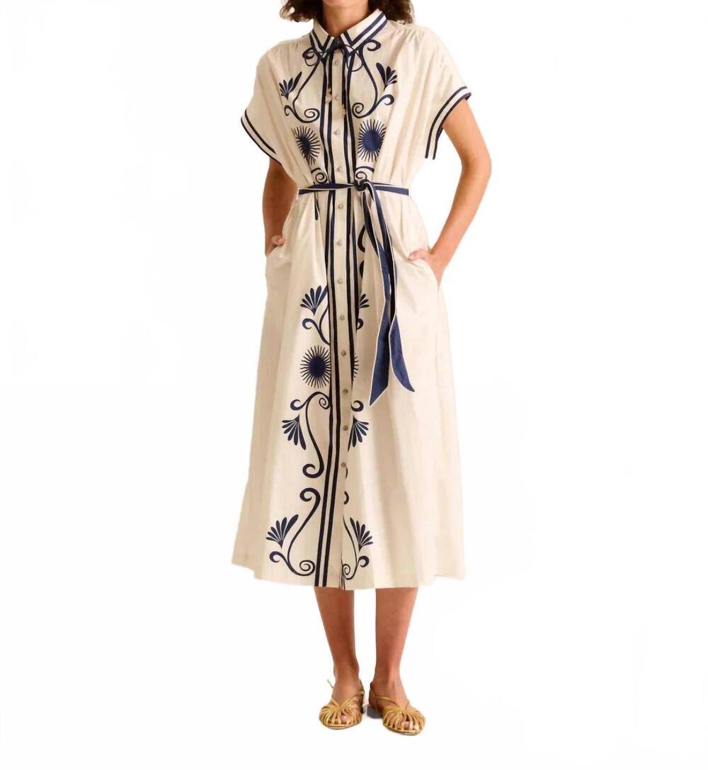 NEW CAROLINA K valerie kaftan dress in poseidon
